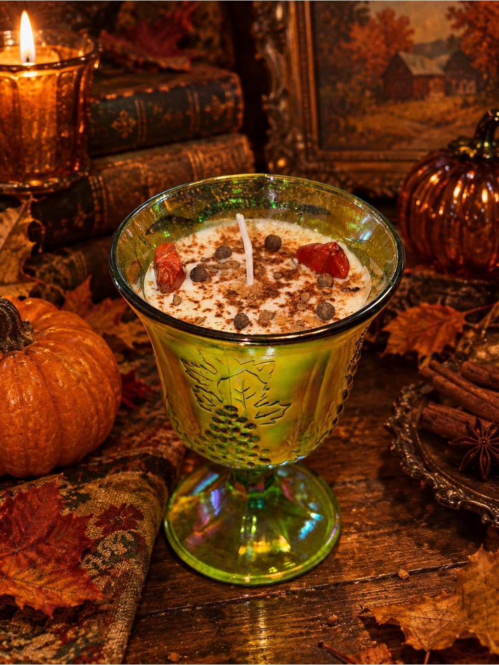 🍎🥧 Warm Spiced Apple Pie Soy Wax Candle 🕯️